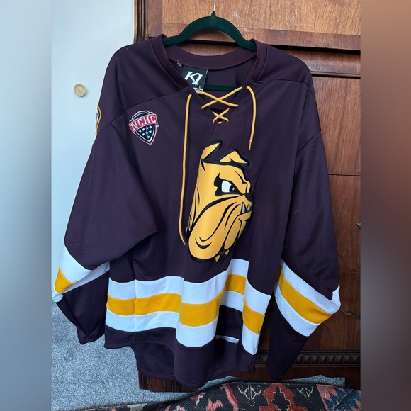 Men's Hockey Replica Twill Away Jersey by K1 Sportswear Minnesota Bulldogs - Picture 3 of 5